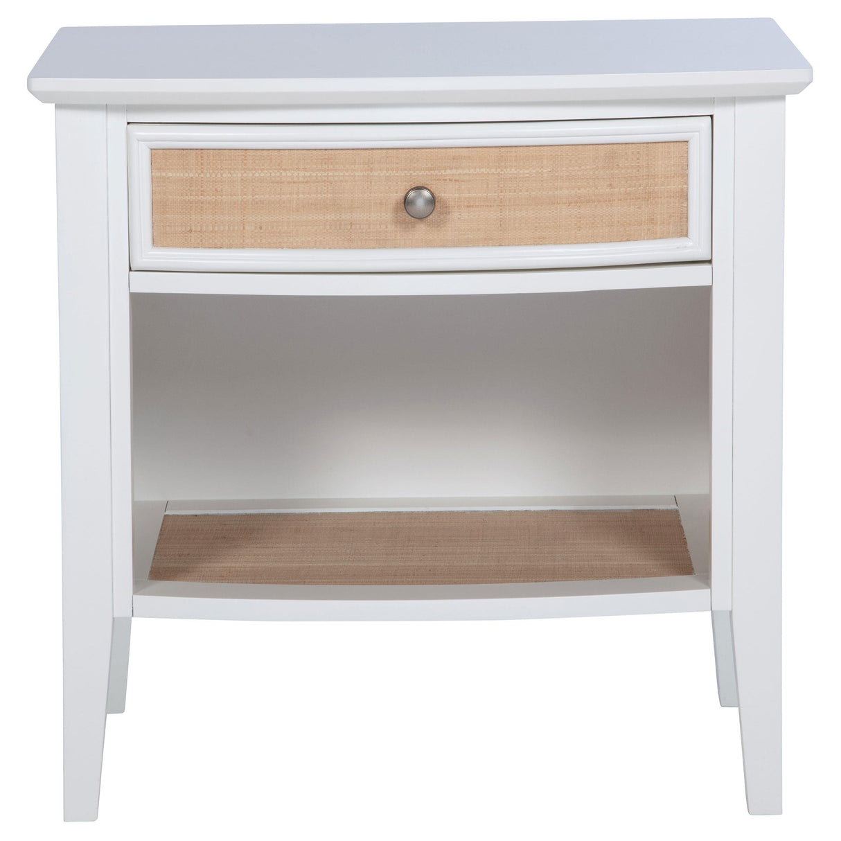 Bexhill White 1-Drawer Nightstand from Coaster - Luna Furniture
