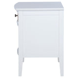 Bexhill White 1-Drawer Nightstand from Coaster - Luna Furniture