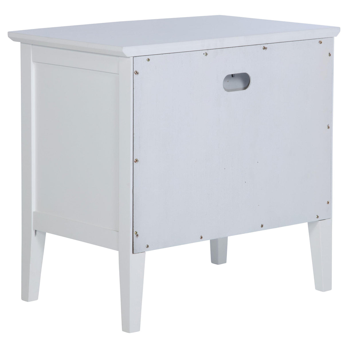 Bexhill White 1-Drawer Nightstand from Coaster - Luna Furniture