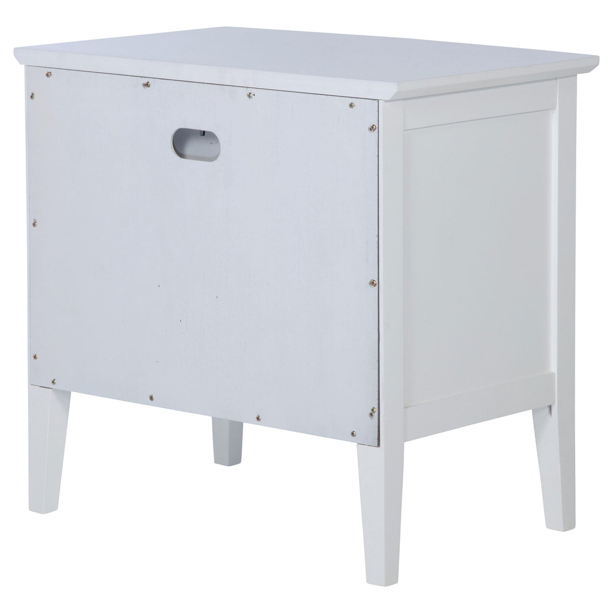 Bexhill White 1-Drawer Nightstand from Coaster - Luna Furniture