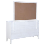 Bexhill White 10-Drawer Dresser and Mirror from Coaster - Luna Furniture