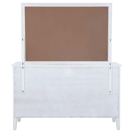 Bexhill White 10-Drawer Dresser and Mirror from Coaster - Luna Furniture