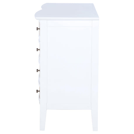 Bexhill White 10-Drawer Dresser from Coaster - Luna Furniture
