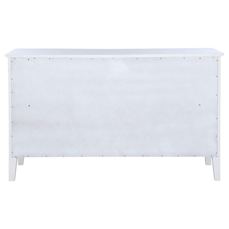 Bexhill White 10-Drawer Dresser from Coaster - Luna Furniture