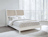 Bexhill White 56-inch Upholstered Queen Panel Bed from Coaster - Luna Furniture