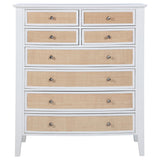 Bexhill White 8-Drawer Chest from Coaster - Luna Furniture