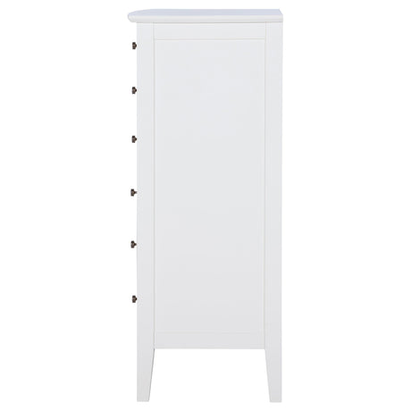 Bexhill White 8-Drawer Chest from Coaster - Luna Furniture