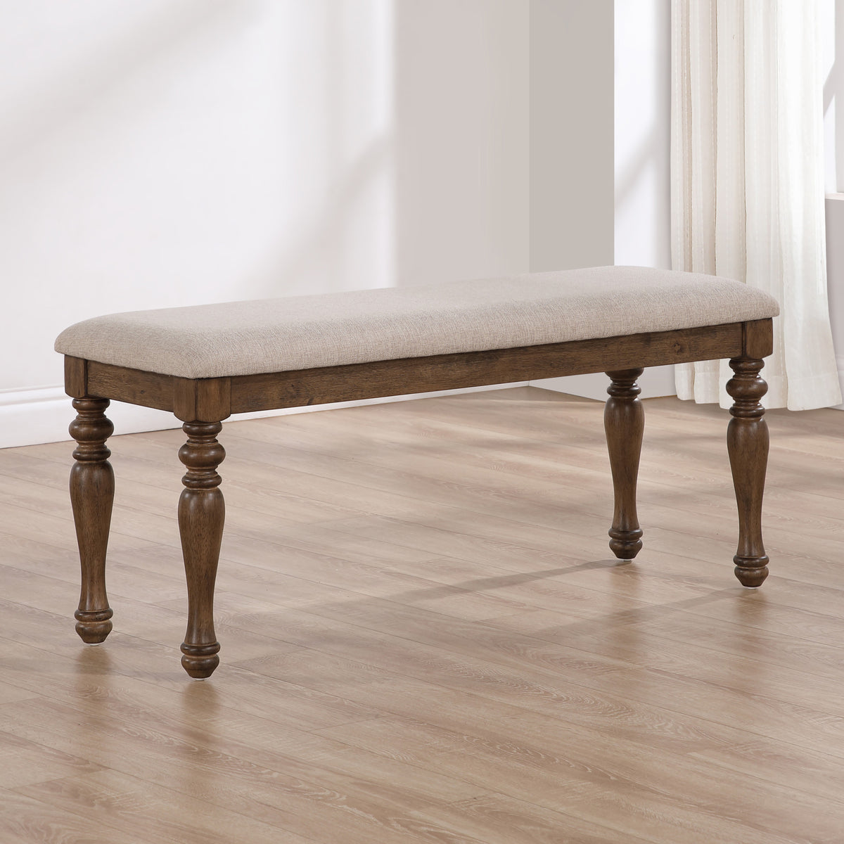 Joanna Bench, Brown from Steve Silver - Luna Furniture