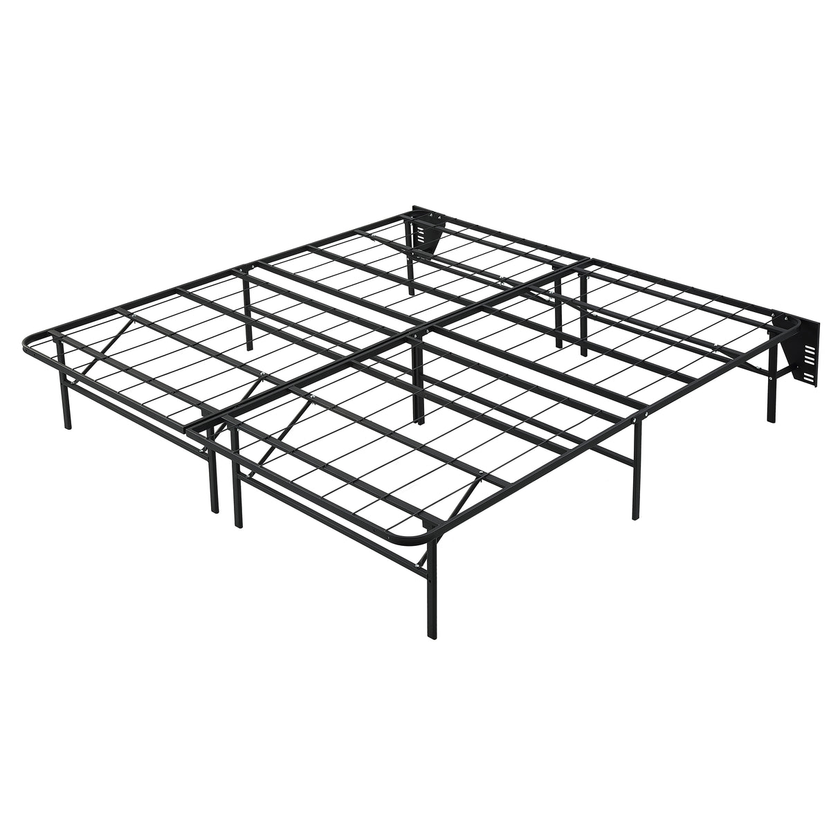 BF-1MT-EK Eastern King Foldable Metal Platform Bed Frame, Toolless from Homelegance - Luna Furniture