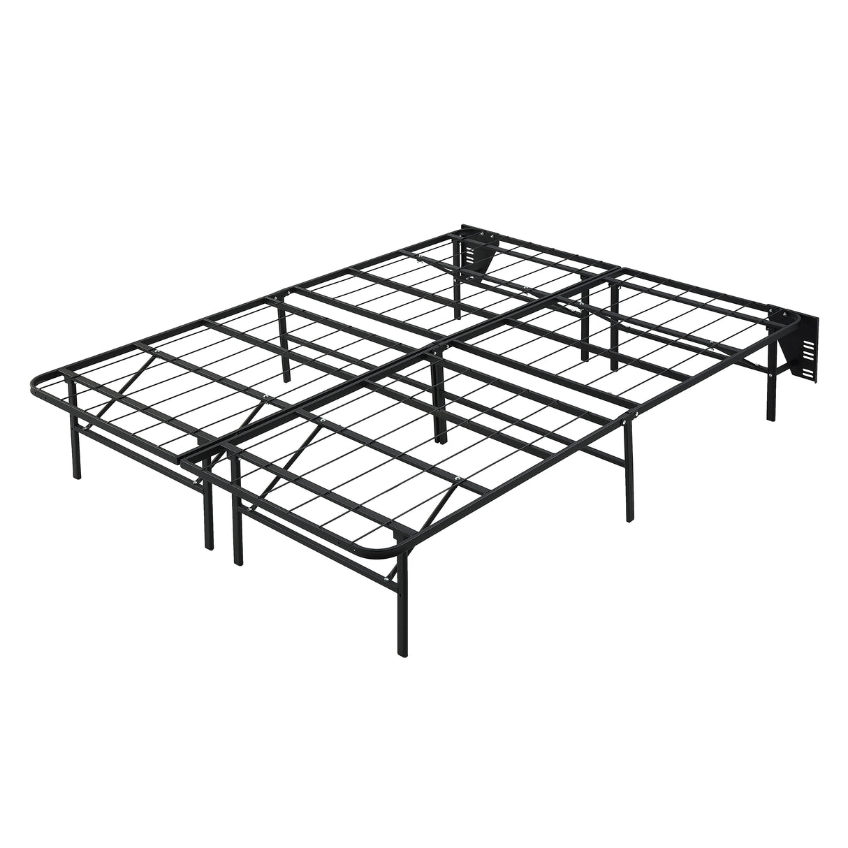 BF-1MT-Q Queen Foldable Metal Platform Bed Frame, Toolless from Homelegance - Luna Furniture