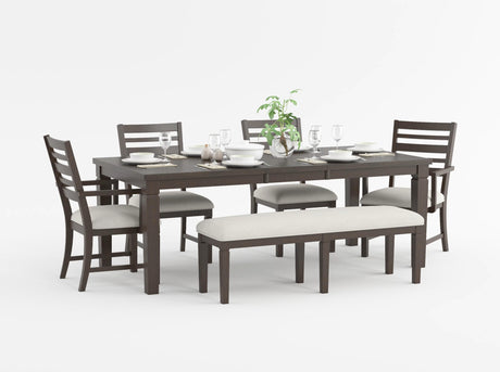 Victoria Espresso/Beige Upholstered Bench from Homelegance - Luna Furniture