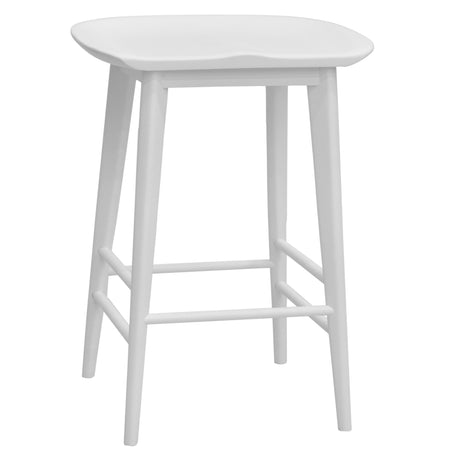 Hilton 24″ Backless Counter Stool, White from Steve Silver - Luna Furniture