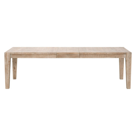 Canal Extension Dining Table in Smoke Gray Pine, Brushed Gold Inlay from Essentials For Living - Luna Furniture