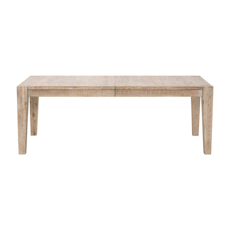 Canal Extension Dining Table in Smoke Gray Pine, Brushed Gold Inlay from Essentials For Living - Luna Furniture