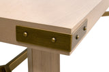 Klein Dining Table in Light Honey Oak, Brushed Gold from Essentials For Living - Luna Furniture