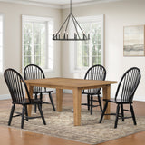Sommerset Natural Oak/Black Dining Room Set from Steve Silver - Luna Furniture