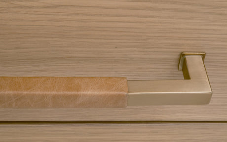 Cambria 2-Drawer Nightstand in Natural Oak, Bianco Marble, Aged Brass from Essentials For Living - Luna Furniture