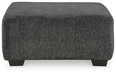Biddeford 2-Piece Sectional with Ottoman in Shadow from Ashley - Luna Furniture