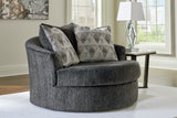 Biddeford Shadow 2-Piece Sectional and Oversized Swivel Accent Chair from Ashley - Luna Furniture