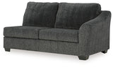 Biddeford Shadow 2-Piece Sectional and Oversized Swivel Accent Chair from Ashley - Luna Furniture