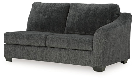 Biddeford Shadow 2-Piece Sectional and Oversized Swivel Accent Chair from Ashley - Luna Furniture