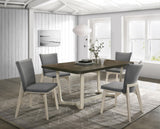 Biloxi Greyish Brown 5-piece 71-inch Rectangular Dining Set from Coaster - Luna Furniture