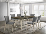 Biloxi Greyish Brown 7-piece 71-inch Rectangular Dining Set from Coaster - Luna Furniture