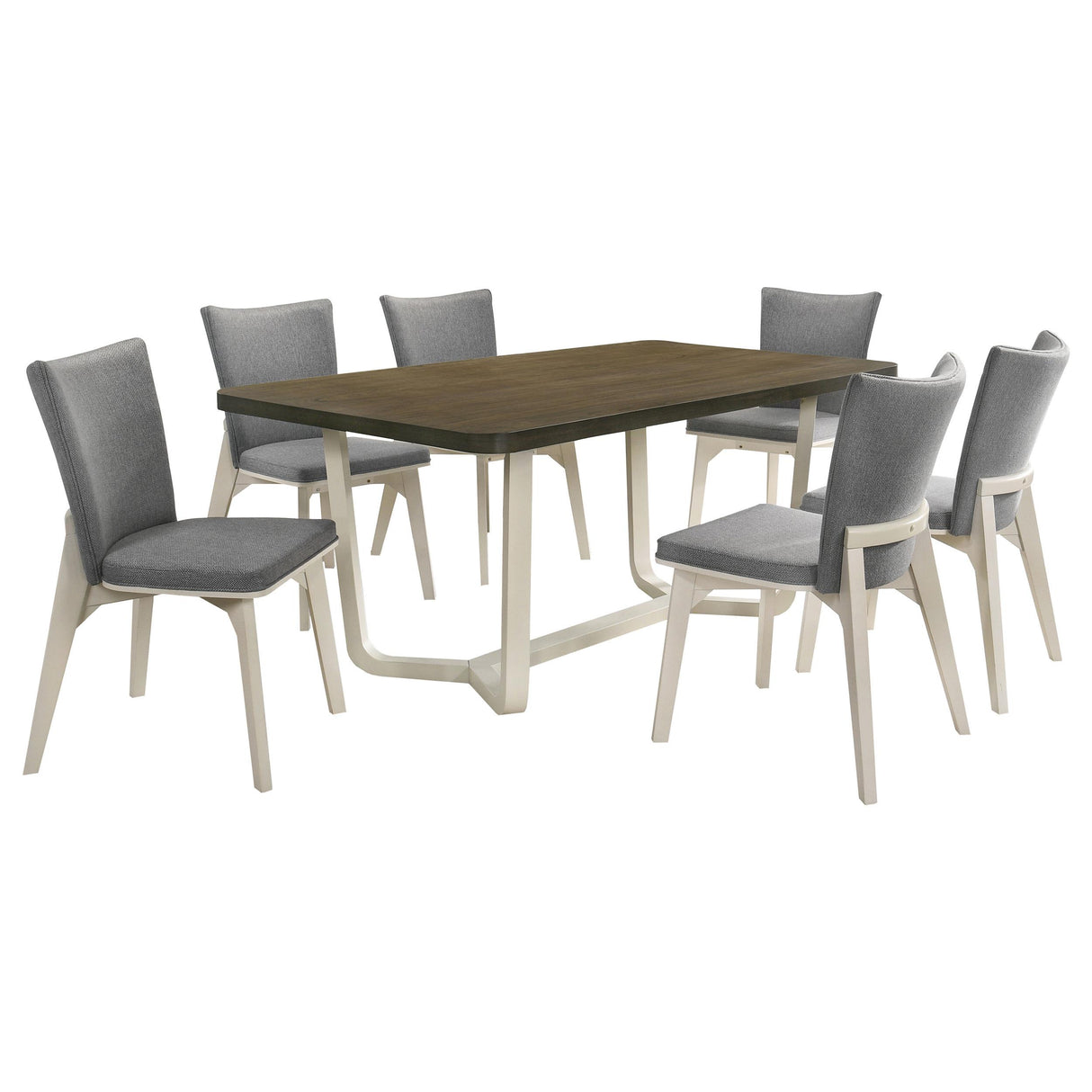 Biloxi Greyish Brown 7-piece 71-inch Rectangular Dining Set from Coaster - Luna Furniture