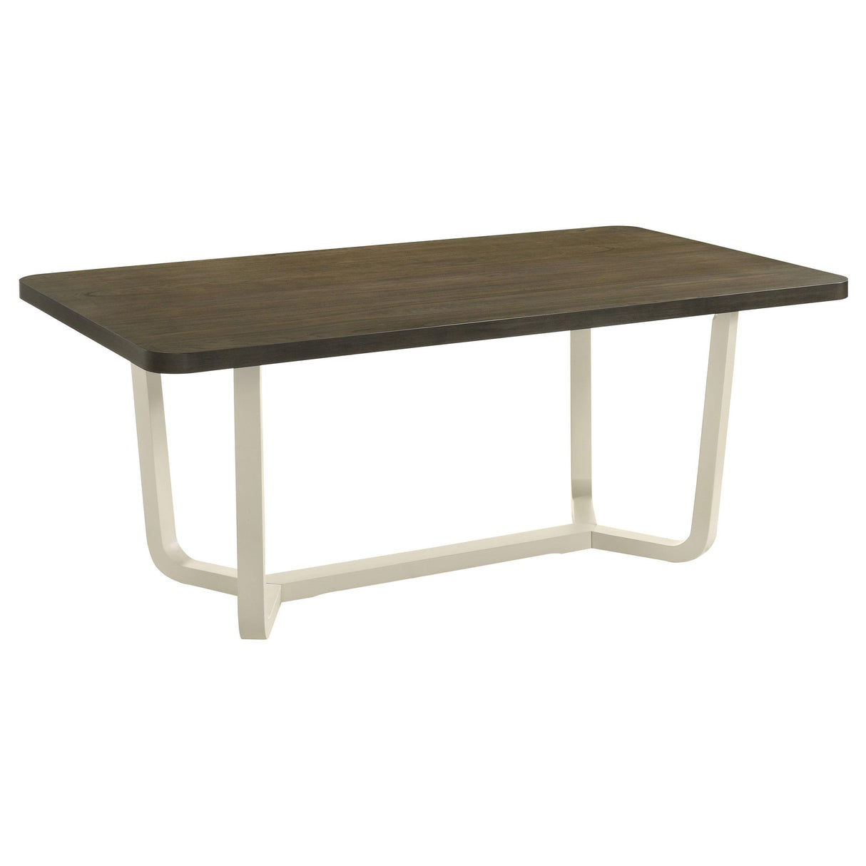 Biloxi Grayish Brown Rectangular Wood Dining Table from Coaster - Luna Furniture