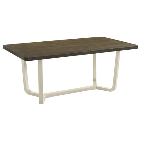 Biloxi Grayish Brown Rectangular Wood Dining Table from Coaster - Luna Furniture