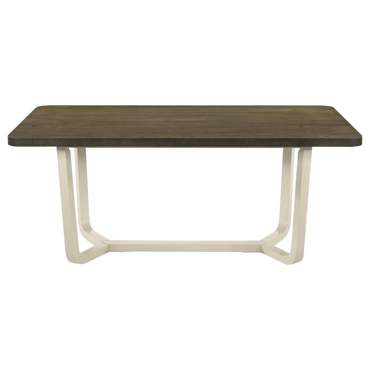 Biloxi Grayish Brown Rectangular Wood Dining Table from Coaster - Luna Furniture