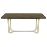 Biloxi Grayish Brown Rectangular Wood Dining Table from Coaster - Luna Furniture