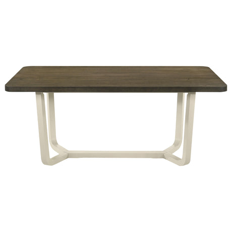 Biloxi Grayish Brown Rectangular Wood Dining Table from Coaster - Luna Furniture