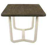 Biloxi Grayish Brown Rectangular Wood Dining Table from Coaster - Luna Furniture