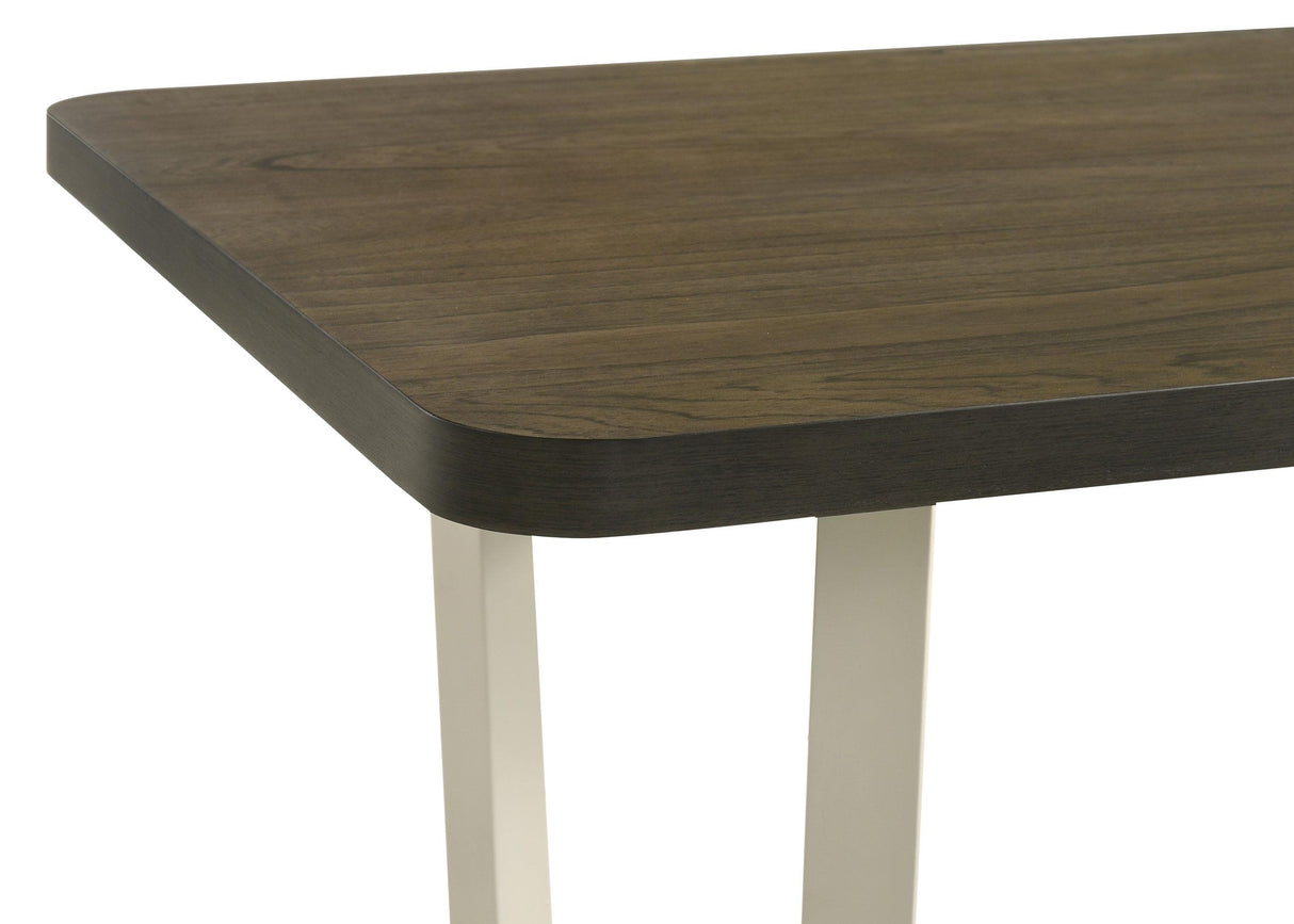 Biloxi Grayish Brown Rectangular Wood Dining Table from Coaster - Luna Furniture