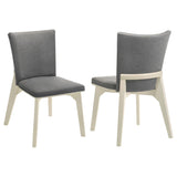 Biloxi Gray Dining Side Chair, Set of 2 from Coaster - Luna Furniture