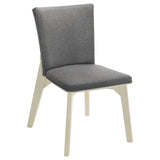 Biloxi Gray Dining Side Chair, Set of 2 from Coaster - Luna Furniture