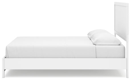 Binterglen California King Panel Bed with 2 Nightstands in White from Ashley - Luna Furniture