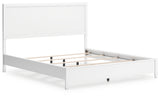 Binterglen California King Panel Bed with Dresser and 2 Nightstands in White from Ashley - Luna Furniture
