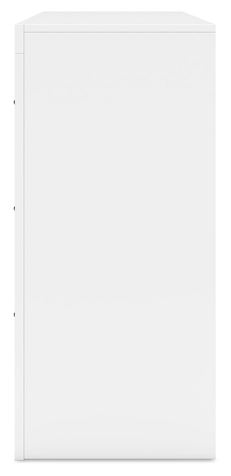 Binterglen Full Panel Bed with Dresser in White from Ashley - Luna Furniture