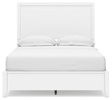 Binterglen Full Panel Bed with Mirrored Dresser and 2 Nightstands in White from Ashley - Luna Furniture