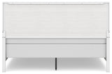 Binterglen King Panel Bed with Mirrored Dresser, Chest and Nightstand in White from Ashley - Luna Furniture