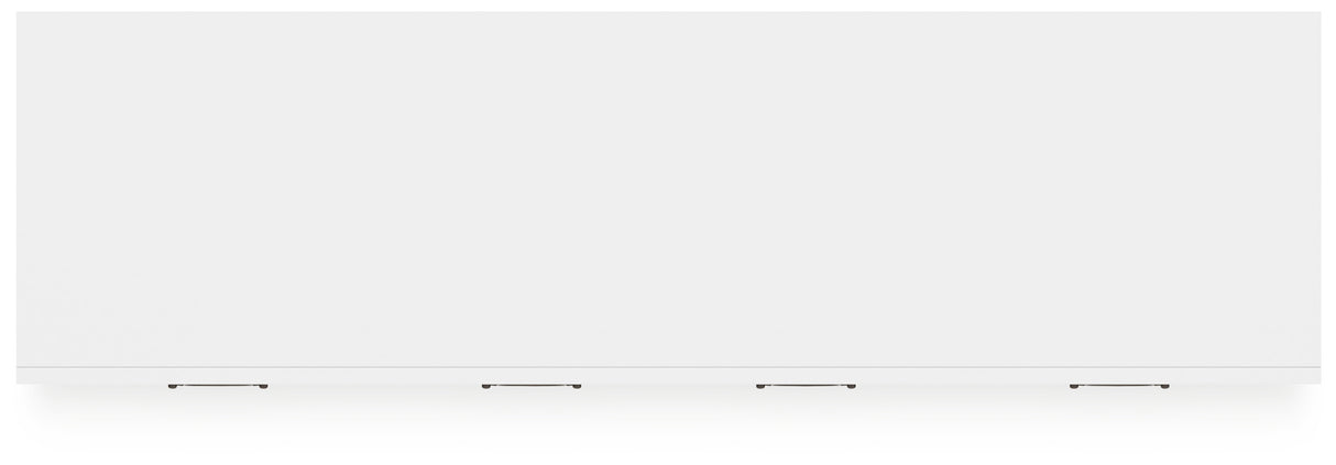 Binterglen Queen Panel Bed with Dresser in White from Ashley - Luna Furniture