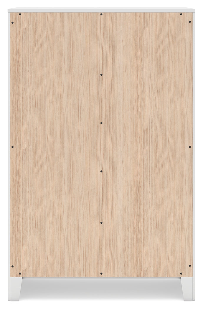 Binterglen White Full Panel Bed, Dresser, Chest and Nightstand from Ashley - Luna Furniture