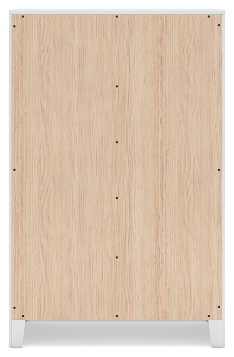 Binterglen White Full Panel Bed, Dresser, Chest and Nightstand from Ashley - Luna Furniture