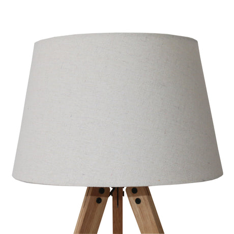 Birch Three Legged Wooden Bar Table Lamp - Natural - Black from Ashcroft Furniture - Luna Furniture