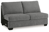 Birkdale Court Gray Armless Loveseat from Ashley - Luna Furniture