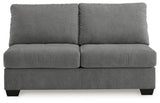 Birkdale Court Gray Armless Loveseat from Ashley - Luna Furniture
