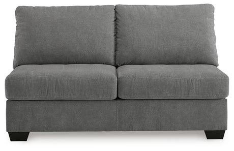 Birkdale Court Gray Armless Loveseat from Ashley - Luna Furniture