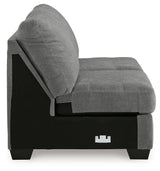 Birkdale Court Gray Armless Loveseat from Ashley - Luna Furniture